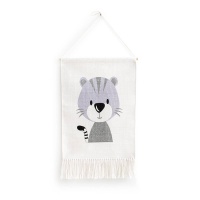 Украшение Настенное детское с рисунком тигрнок Nyama единый размер разноцветный LA REDOUTE INTERIEURS  фото, kupilegko.ru